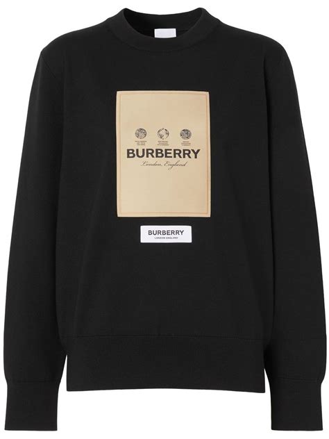 burberry pullover mit patches